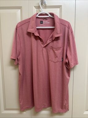 Saxx Men’s Pocket Polo in Dusty Rose Pink